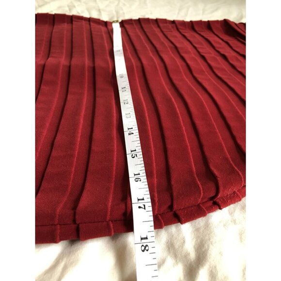 Adrianna Papell Womens Sleeveless Textured Sheath Dress Size 6 Red Evening Date - Picture 8 of 9